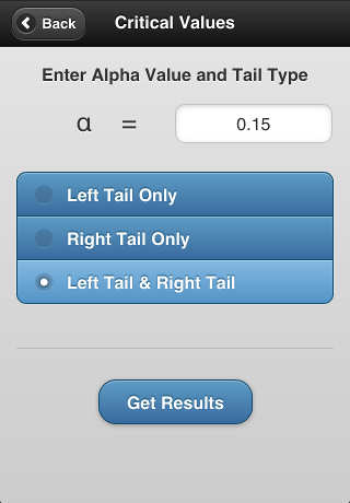 screenshot of input screen